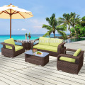 Hot sale outdoor rattan woven furniture garden sofa set